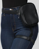 Stylish Women Waist Leg Belt Leather Fanny Pack