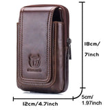 Men's Leather Waist Bag Fanny Pack