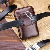 Men's Leather Waist Bag Fanny Pack