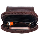 Men's Leather Belt Waist bag Fanny Pack Molle Small Money Phone Waist Pack