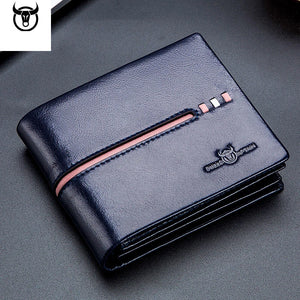BULLCAPTAIN Men's Leather RFID Wallet