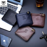 Men's RFID Zipper Wallet with Smart Buckle