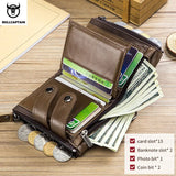 Men's Leather Wallet Anti-Theft Multi-Card Wallet