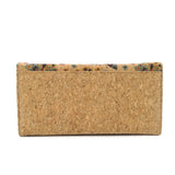 Butterfly Pattern Cork Purse for Women Vegan Long Purse