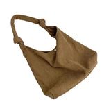 Corduroy Handbag Large Capacity Wallet Shopping Crossbody Bag