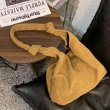 Corduroy Handbag Large Capacity Wallet Shopping Crossbody Bag