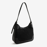 Retro Solid Shoulder Bag for Women Underarm High Temperament