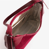 Retro Solid Shoulder Bag for Women Underarm High Temperament