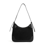 Retro Solid Shoulder Bag for Women Underarm High Temperament