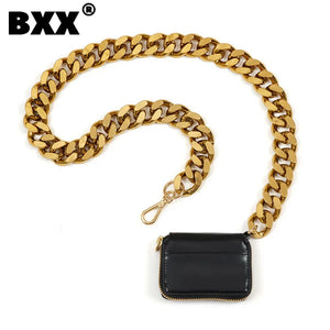 Women's PU Leather Crossbody Bag with Chain Shoulder Strap