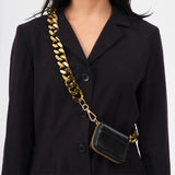 Women's PU Leather Crossbody Bag with Chain Shoulder Strap