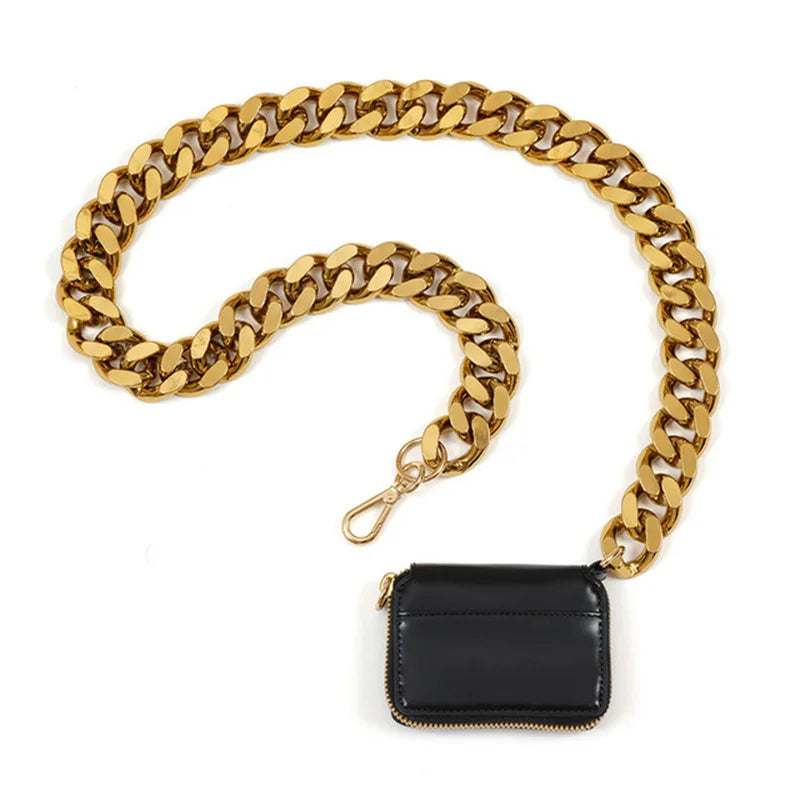 Women's PU Leather Crossbody Bag with Chain Shoulder Strap