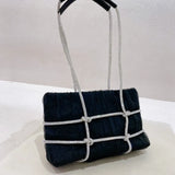 Rhinestone Chain Armpit Bag Women Large Capacity Shoulder Bags