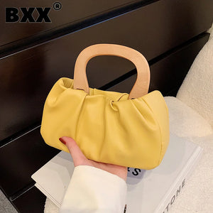 Casual Pleated Shoulder Crossbody Bag for Women
