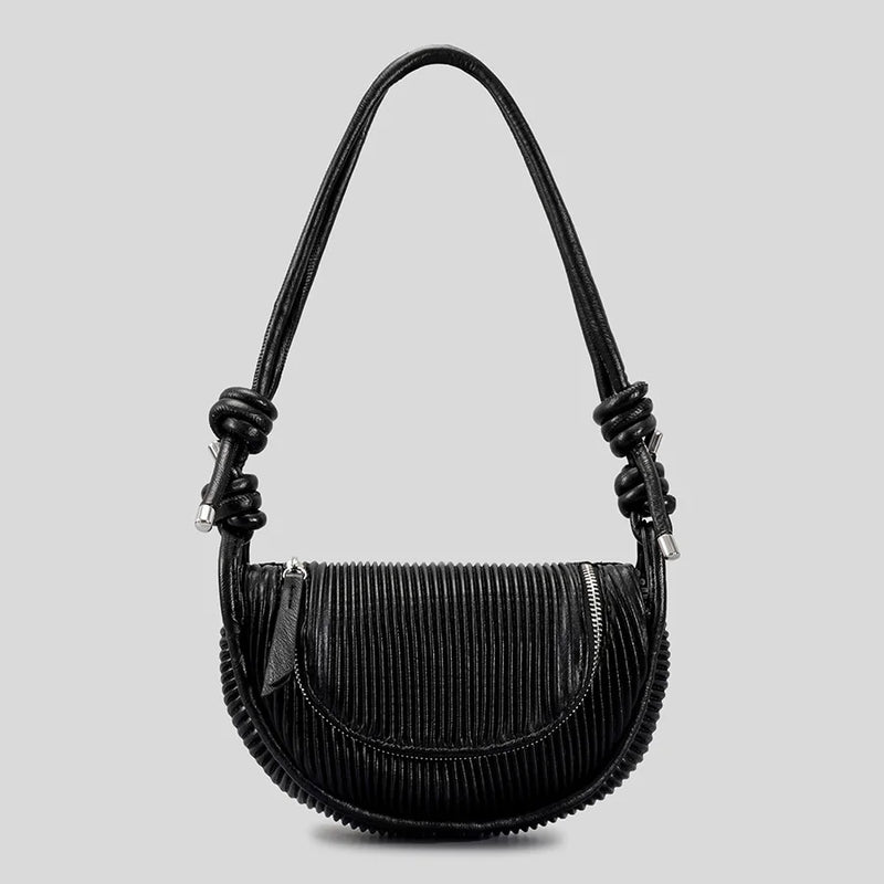 Striped Patchwork Handbag For Women Solid Shoulder Wallet 8P071