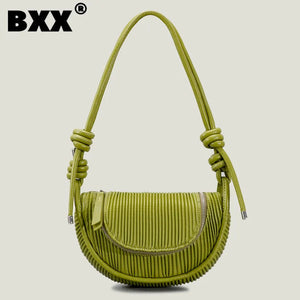 Striped Patchwork Handbag For Women Solid Shoulder Wallet 8P071