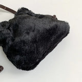 Women's Plush Bag High Versatile Solid Wallet Shoulder Crossbody 8P0138