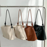 Casual Canvas Tote Handbag Large Capacity Shopping Shoulder Bag