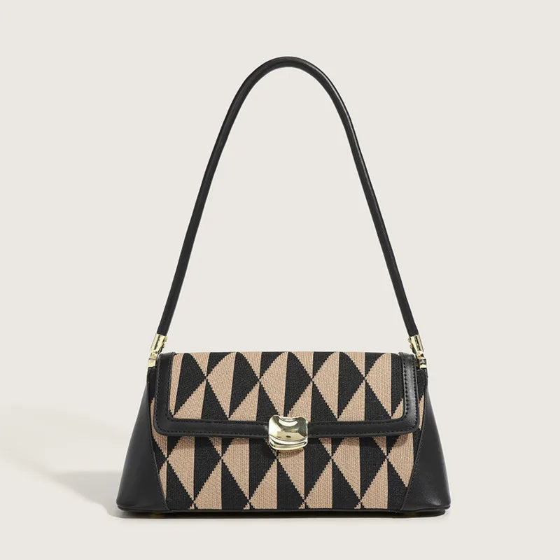 Temperament Patchwork Handbag Women's Crossbody Bag GF4825