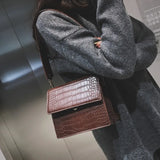 Stone Pattern Wallet Shoulder Crossbody Bag