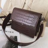 Stone Pattern Wallet Shoulder Crossbody Bag