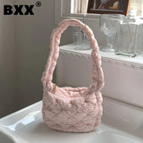 Women's Solid Pleated Shoulder Bag 8P0134