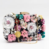 Flower Sequins Evening Shoulder Bag GF4889