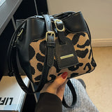 Leopard Patchwork High-quality Underarm Bag GF4870