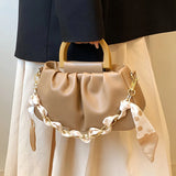 Casual Pleated Shoulder Bag Women's Crossbody 8P0321
