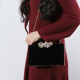 Flower Diamond Handbag Rhinestone Evening Bag GF4902