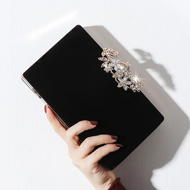 Flower Diamond Handbag Rhinestone Evening Bag GF4902