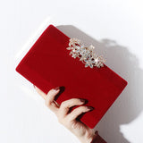 Flower Diamond Handbag Rhinestone Evening Bag GF4902