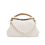 Pearl Chains Women's Handbags Party Crossbody Bags