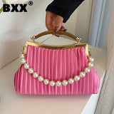 Pearl Chains Women's Handbags Party Crossbody Bags