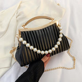 Pearl Chains Women's Handbags Party Crossbody Bags