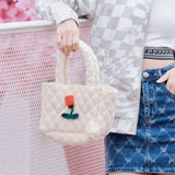 Minority Weave Flower Casual Temperament Handbag Wallet Versatile Underarm Bag