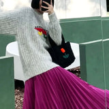 Minority Weave Flower Casual Temperament Handbag Wallet Versatile Underarm Bag