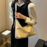 PU Leather Handbag Women's Large Capacity Shoulder Messenger Bag