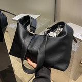 PU Leather Handbag Women's Large Capacity Shoulder Messenger Bag