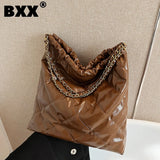 PU Leather Shoulder Bag for Women Large Capacity Casual Handbag
