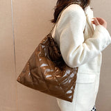 PU Leather Shoulder Bag for Women Large Capacity Casual Handbag