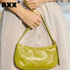 Versatile PU Leather Shoulder Bag for Women - Zipper Handbag