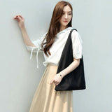 Summer Pattern Shoulder Handbag for Women Solid Travel Bag