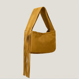 Tassel Women's Bag Wide Shoulder Strap Handbag Large Capacity