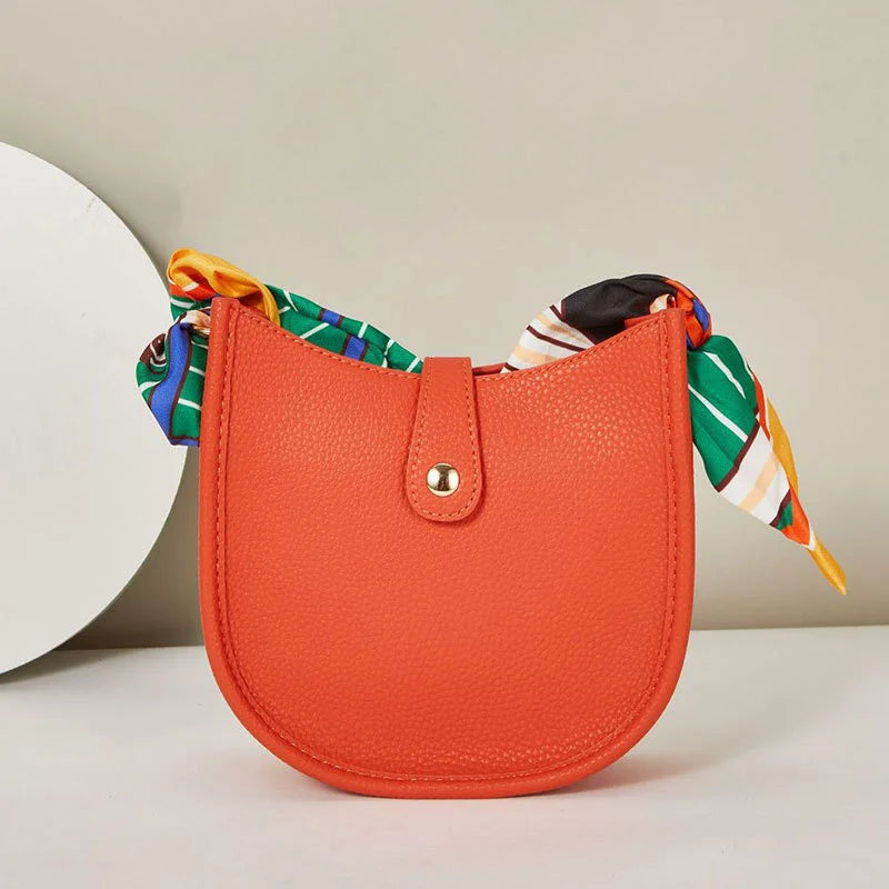 High Solid PU Leather Women's Handbags y2k Crossbody