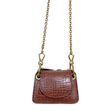 Solid Chain PU Leather Women's Crossbody Bag