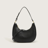 Solid PU Leather Shoulder Handbag for Women