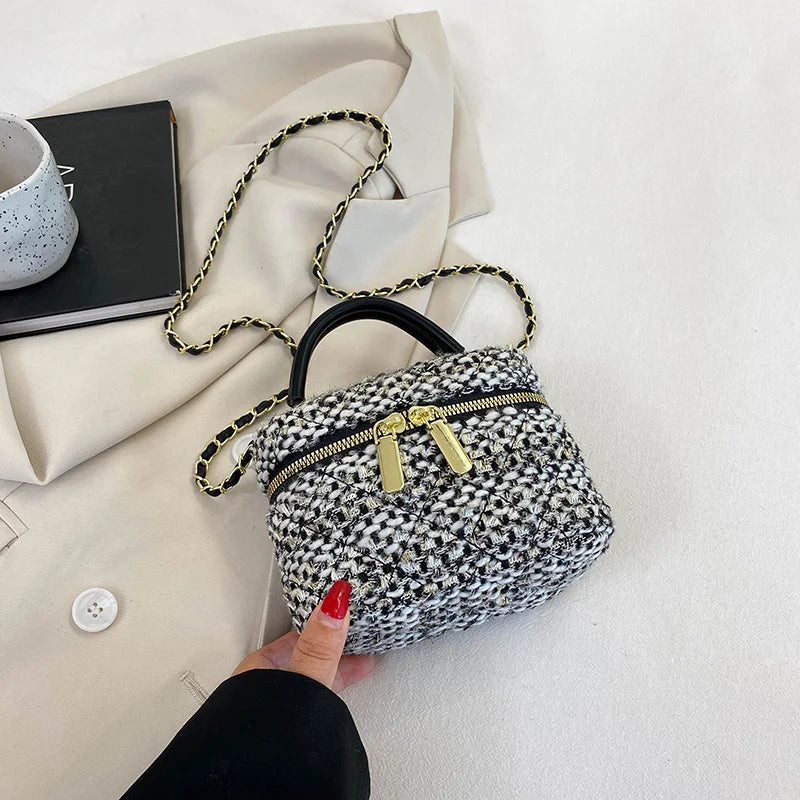 Autumn Winter Women's Small Square Messenger Bag