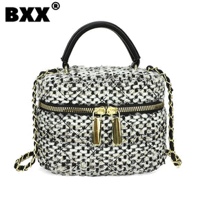 Autumn Winter Women's Small Square Messenger Bag