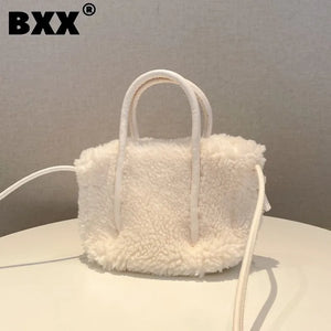 Plush Solid Handbag for Women GF4763